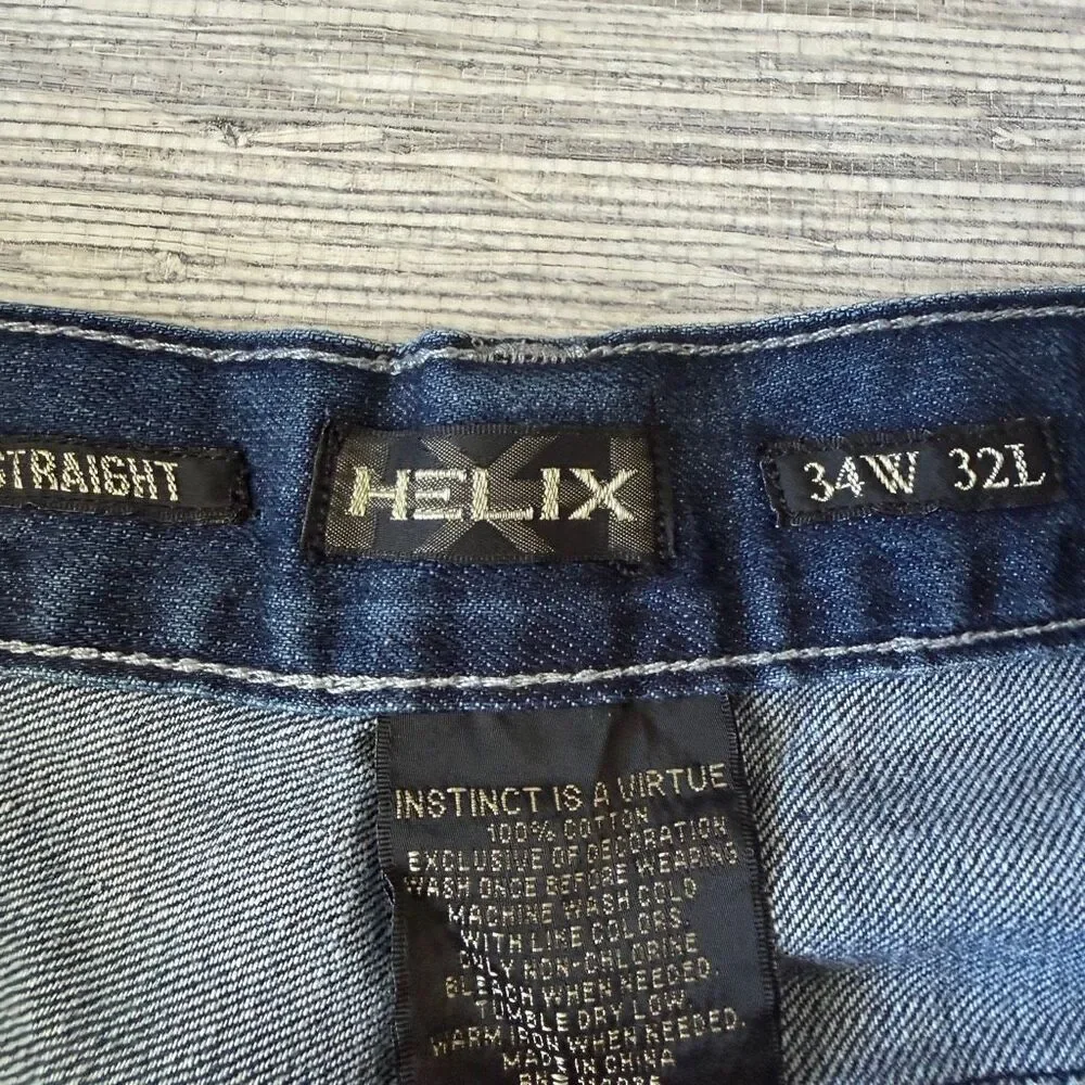 Helix Y2K Straight Leg Jeans 34x32